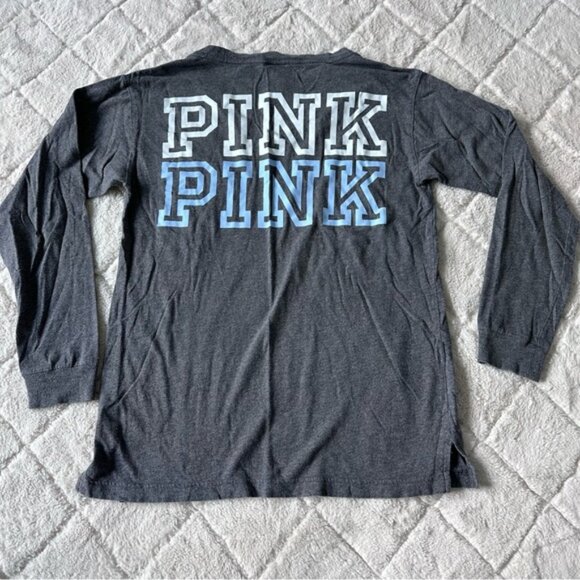 Victoria's Secret PINK | Long Sleeve V-Neck Pocket Tee | Size Extra Small - Picture 5 of 12